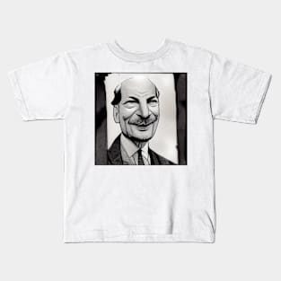 Clement Attlee | Comics Portrait Kids T-Shirt